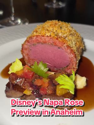 Sneak preview of the reimagined Napa Rose at Disney’s Grand Californian Hotel! 🤤  🍽️ 🍴: Lobster Tamale with Caviar, Steak Tartare on Brioche, Mushroom Cappuccino, Fish and Lobster on Toast, American Wagyu, Pasta California Crab Broth with Uni, Lamb, Swordfish & Hazelnut Praline dessert 📍: Napa Rose at Disney’s Grand Californian Hotel, 1600 S Disneyland Dr, Anaheim, CA 92802 🍽️ . . . . #disneyland #naparose #losangeles #anaheim #dca