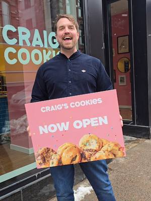 🍪 we're what dreams of made of... Halifax, Thursday, February 5th is the official Grand Opening.  the first 100 guests get a FREE Classic Cookie! we can't wait to meet you! 🩷 📍1581 Barrington Street, Halifax, Nova Scotia  ⏰️ Mon - Sun 10am - 10pm #fyp #halifax #grandopening 