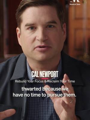 If work feels nonstop, you’re not alone. Enter #CalNewport who has spent decades studying how to do meaningful work WITHOUT #burnout. Set healthy boundaries, work at a pace that allows for rest, and still produce work that makes you proud. Stream "Rebuild Your Focus & Reclaim Your Time" now streaming on MasterClass