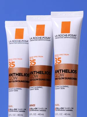 Glow: on. Sun damage: off. ✨☀️ Anthelios Glow SPF 35 gives skin a subtle tint, radiant finish & weightless feel — all while blocking 98% of UVB rays. #larocheposayusa #sunsafety #tintedSPF