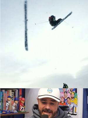 Skier loses a ski mid-air and still sticks the landing #skiing #wintersport #ski #skier #stunt