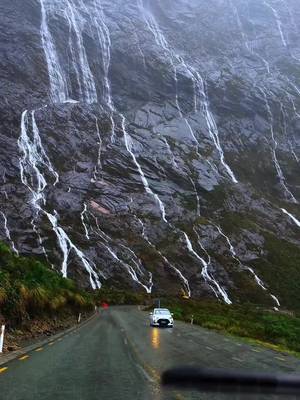 Bucket list New Zealand destination details 👇 🌧️ Send this to your travel buddy! 💦 Did you know you can drive & cruise through Milford Sound, one of the wettest places on Earth, and also one of the most famous fjords in the world? Each year the 20–23 feet of rainfall creates hundreds of waterfalls that cascades down sheer cliffs creating a land of waterfalls.  🌊 This place is MAGICAL- especially in the rain! Passing towering cliffs, dramatic waterfalls, and misty rainforests… this is truly one of the most unforgettable natural adventures in the world. CRUISE DETAILS 👇 🏷️ Price: We paid around $110USD per person with @cruisemilford  ⏱️ Time: Trips typically last 1.5–2 hours on the water. ☔️What To Bring: Rainwear (jacket and pants) and camera. Who would you travel to Milford Sound with?! 💙 #newzealand #milfordsound #newzealandtrip #bucketlist #naturelovers 