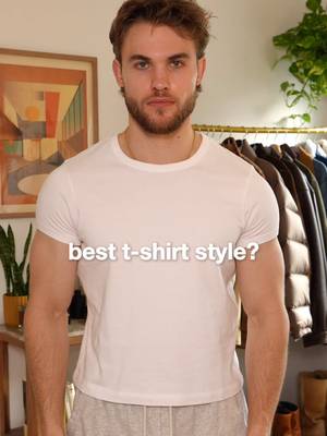 You can only wear 1 t-shirt forever, which style?🤷🏼‍♂️ I go back and forth on this all the time. Some days I say oversized, some days I say baby tee... I like the extreme sides of the spectrum😤 Which men's t-shirt style would you pick if you could only wear one the rest of your life?😳 men's t-shirt, men's tee, men's white tee, men's white t-shirt, men's cropped t-shirt, men's oversized t-shirt, men's baby tee #menstshirt #tshirt #whitetshirt #mensshirt 