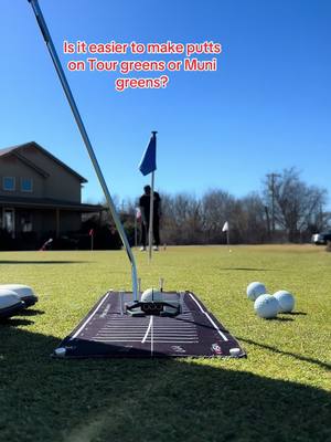 Exhibit A: Why it is easier to make putts and score better at a municipal course, rather than a Tour course #golf #putting #greens #fyp #practice 