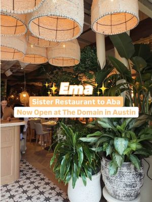 Ema is one of Austin’s newest restaurant openings, debuting this week at The Domain 🤍✨  It’s the sister restaurant to @Aba Restaurants on Music Lane, and while it shares Mediterranean roots, Ema leans lighter with more veggie-forward options and a brighter, airier ambiance. We stopped in for lunch and sampled a mix of bowls, wraps, and kebabs. Our order included the Shawarma Spiced Chicken Bowl, Chicken Caesar Wrap, and Spicy Brisket Kefta, plus the spicy feta with crudités and the hamachi + charred avocado from the raw bar — everything was fresh, flavorful, and beautifully done. If you’re already an Aba fan, this new concept is absolutely worth checking out. Reservations are open online, or try a weekday lunch for a more relaxed visit. Plus, a large patio space is set to open next month 🌿✨ #austinfood #thingstodoinaustin #TheDomain #austinrestaurants #exploreaustin 