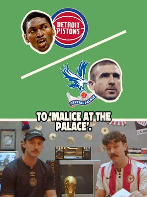 Spot on comparison #maliceatthepalace #cantona #PremierLeague #NBA #thepointerbrothers 