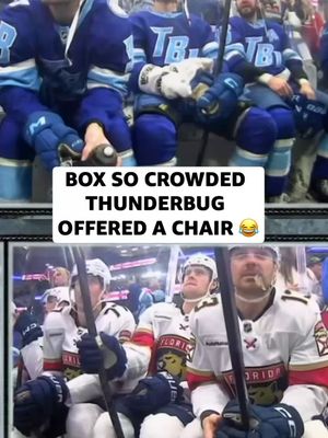 It's a party in the box for the Battle of Florida. 🥳 #NHL #hockey #floridapanthers #tampabaylightning #penalties