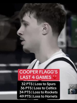 Cooper Flagg is the 1st rookie with 4 consecutive games of 30 points and 5 rebounds since Michael Jordan in 1985. #NBA #basketball #cooperflagg #mavericks #espnsocial 
