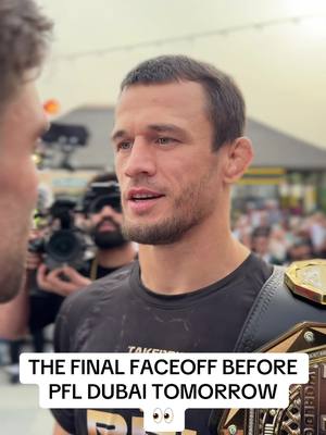 The final faceoff before everything goes down tomorrow in Dubai! PFL Lightweight World Champion Usman Nurmagomedov clashes with 2025 PFL World Tournament Lightweight Champion Alfie Davis  #RoadToDubai | Saturday, February 7th | Dubai, UAE | Prelims 9AM EST | Main Card 12PM EST | 📺Streaming on the ESPN App