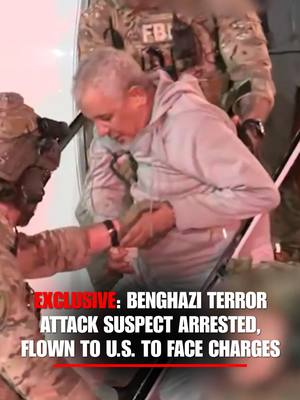 EXCLUSIVE: FOX News was exclusively on hand as Zubayr Al-Bakoush, an alleged leader of the 2012 attack on the U.S. consulate in Benghazi, landed in Virginia.  Al-Bakoush will face charges of murder, terror and arson, associated with his actions during the Benghazi attack that claimed the lives of four Americans including Ambassador Christopher Stevens.