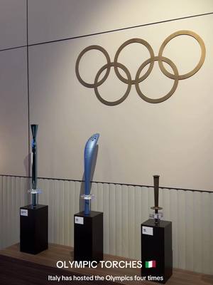 The Olympic torches of Italy’s Olympics #olympics #milanocortina2026 