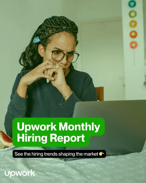 New data is in. 📊 Upwork’s January Hiring Report is live. TLDR: AI adoption is accelerating alongside continued investment in core human work. In January:  • Personal & Professional Coaching grew 80% MoM  • AI & Machine Learning grew 54% MoM  • SMBs drove a 327% MoM increase in AI & ML hiring See what skills companies are hiring for right now.