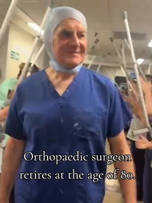 Orthopaedic surgeon retires at the age of 80. congratulations doctor! #retired #orthopedics #orthopaedicsurgery #surgeon #orthopedicsurgeon 