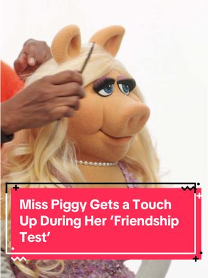 We can confirm, #MissPiggy did arrive to the set of our #FriendshipTest with her own cosmetician. Watch the full episode at the link in bio. #KermitTheFrog #TheMuppetShow #Muppets 