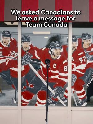 Hey @Team Canada, here are some special messages from home 🇨🇦🎤  Cheer on Team Canada by picking up our Team Canada Hockey Cards at your local Tims while supplies last!  #teamcanada #timhortons 