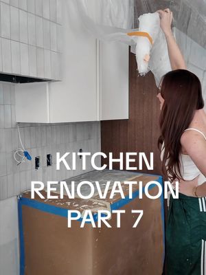 after 9 years of living in my DREAM house, I decided to renovate my kitchen 🏡🔨🧹 we’ve officially hit that part of the series of doing the backsplash for my kitchen!! the final reveal is sooo soon, who’s excited to see?? #renovation #change #homeowner #reveal 