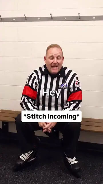 Guy thinks he’s the Wes McCauley of u15 hockey 😂 #hockey #referee #funny 