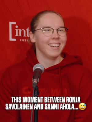 what advice did Ronja give Sanni ahead of her first game, you ask? 😅 Savolainen, Ahola and Team Finland take on Charge teammates Rory Guilday, Gwyneth Philips and Team USA this morning at 10:40am!
