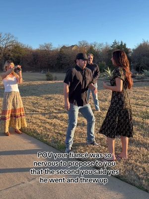 But you know what they say, being nervous means you care🫶🏼 permission to parody from: @youhavemetyourdestiny #comedy #couplescomedy #fyp #engagement 