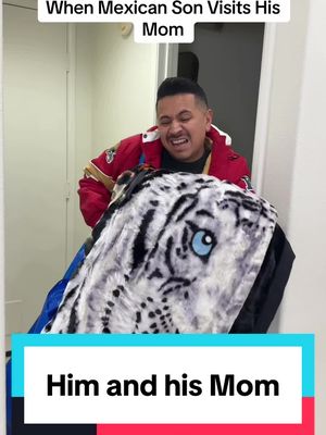 When Mexican Son Visits His Mom #fyp #funny #couples #comedia 