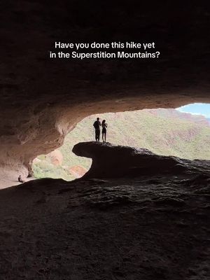 About a hour from Scottsdale is Wave Cave. The trailhead is right before Peralta Trail. It’s a moderate hike that’s only 3 miles out and back. You have to get a photo surfing the wave! It’s required, just be mindful of other people waiting to take a photo too. Leave no trace!! 🥾⛰️🌵 #arizona #Hiking #arizonahiking #cave #mountains 