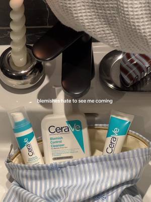 developed with dermatologists🥼💙#cerave #skincareroutine #blemishproneskin 