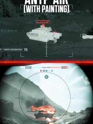 Paint it or pray 🎯 Using anti-air weapons on painted ground targets to remove armor...or golf carts. #battlefield6 #battlefield