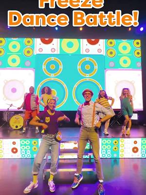 Freeze Dance Battle! ❄️💃 Team Blippi 🧡 or Team Meekah 💜? Vote below — 🎟️ then come see them live at the Be Like Blippi Tour!