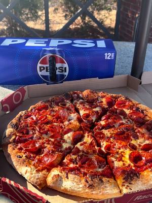 big game, bigger deal🤤 $5 off whole pizza + pepsi 12 pack  Purchase a whole Pizza and Pepsi or Mountain Dew 12 pack and save $5. Offer valid at participating locations 2/7 - 2/8. © 2026 PepsiCo. All Rights Reserved.