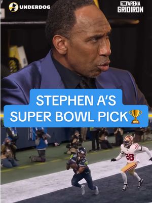 Stephen A. Smith makes his Super Bowl pick, and of course Skip Bayless disagrees 🤣 #nfl #SuperBowl #patriots #seahawks #patsnation 