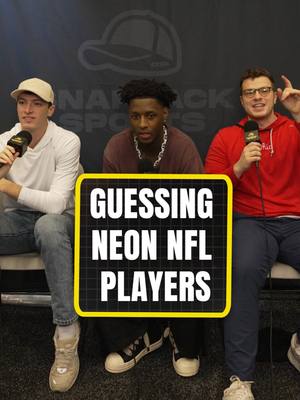 Guessing Neon NFL Players w/ Sauce Gardner live from Radio Row 🏈 #trivia #sportstrivia #nfl #colts #jets #radiorow #SuperBowl #snapbacksports
