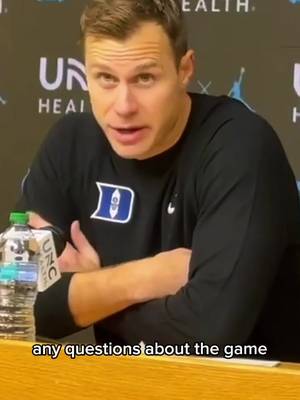 Jon Scheyer was heated postgame over UNC’s court storm 😳 #collegebasketball #fyp #northcarolinabasketball #dukebasketball #jonscheyer