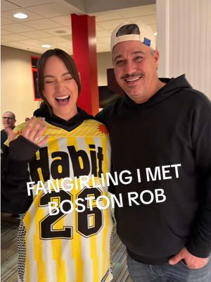 Alisha Marie fangirling over seeing Boston Rob during Super Bowl weekend the girls that get it get it 😭😭😭 #traitors #bostonrob #survivor 