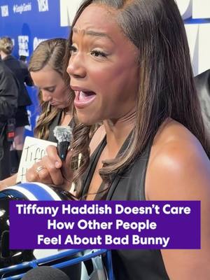 Tiffany Haddish is so excited for Bad Bunny 🔥 #SuperBowl #nfl #football 