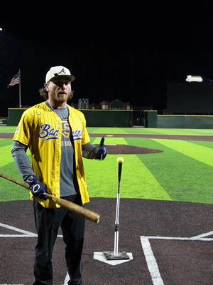 Homerun to dead center off the tee??? #baseball #homer #fyp