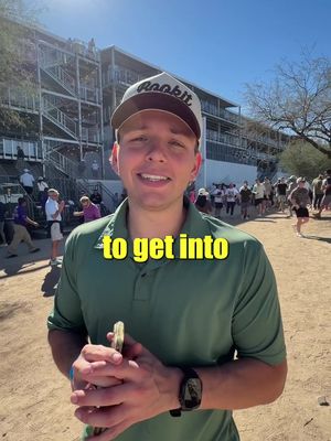 HOW TO GET INTO ANY CLUB THRU GA AT WASTE MANAGEMENT. 100% FOOL-PROOF METHOD 💯 #wastemanagement #scottsdale #phoenixopen #oldtownscottsdale #arizona 