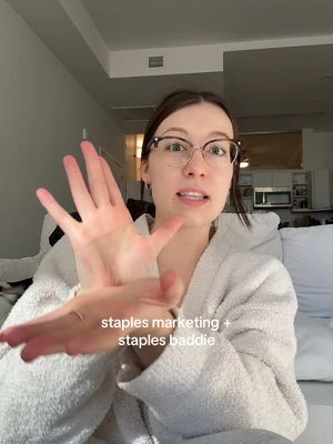 Staples baddie @🦷✨oblivion✨🦷 and seeing the marketing around it is incredible!! This is what I want to see in 2026! As a lover of creative marketing and support of real people who work for businesses, this is it!!!! #staples #staplesbaddie 