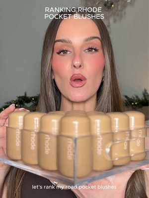 Do you agree? Which shade of the Rhode pocket blush do you guys like the best?? 🤩 @rhode skin  #rhode #rhodepocketblush #blushswatches #blush #makeupblush 