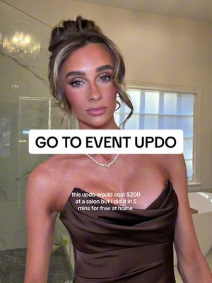 my go to updo event hairstyle - so easy and so chic #grwm #hairtutorial #updo #hairstyle 