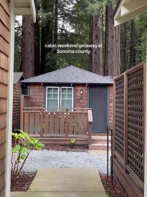 Relaxing spa weekend getaway at Dawn Ranch by the Russian River Each room is its own little cabin. They also have complementary wine tasting & morning yoga. #sonomacounty #bayarea #sanfrancisco #weekendtrip