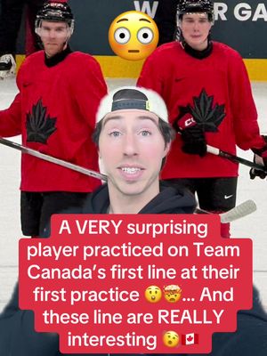 WOW 🤯‼️ What are your thoughts on the lines, and what would yours look like?! 🤔🇨🇦 #hockey #NHL #olympics #canada #canadian 
