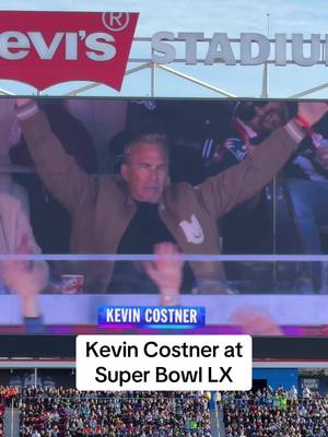 Kevin Costner spotted at Levi’s Stadium #SuperBowl #sblx 