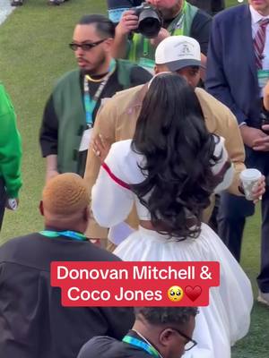 Donovan Mitchell showing fiancée Coco Jones some love after her Super Bowl performance 📸😘 #cocojones #donovanmitchell #nfl #SuperBowl 