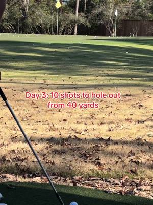 Day 3: trying to hole out from 40 yards #golf #challenge #chip #fyp #morganwallen 