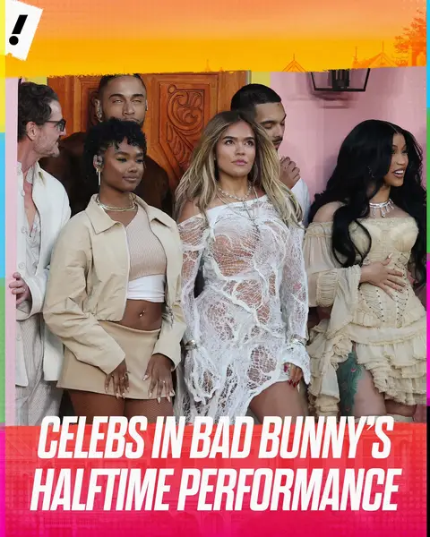 Many celebs were spotted during Bad Bunny's halftime performance 🔥 #badbunny #SuperBowl #nfl #football 
