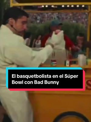 El basquetbolista en el Súper Bowl con Bad Bunny 🇵🇷🏀 #NBA #TikTokDeportes #Basquetbol #baloncesto #BadBunny 