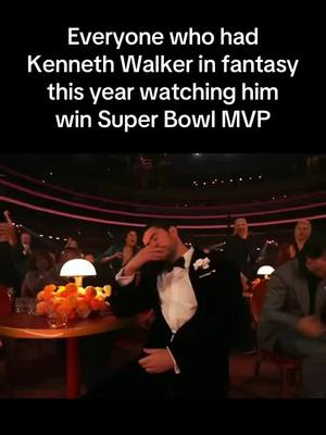 bro saved his best for the playoffs 😭 #fantasyfootball #nfl #kennethwalker 