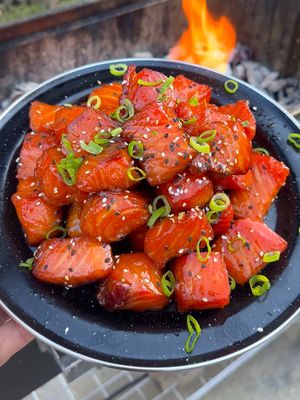 Salmon Burnt Ends with Verlasso