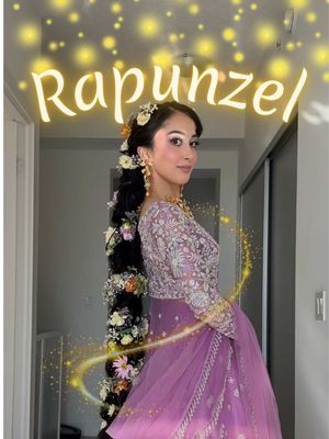turning myself into south asian rapunzel because she is my favourite princess 🏮✨ dress @aquibhayaat hair @HairliciousbyMaria using @Bellamihair silk seam clip ins, off black (2 packs of 26 inches) jewellery: @The Vintage Snob  flowers @Talia  henna @Henna.Boutique  nails @Zhr.nails_  @Lancôme tonique confort @Urban Decay Cosmetics slick brow @Benefit Cosmetics gimme brow shade 4 @milkmakeup hydro grip primer @Glow Recipe dew drops @Maybelline NY pink color corrector  @makeupforever hydra glow foundation in 1n06 @Kosas concealer 2.3n @Makeup By Mario shaping stick @Diorbeauty pink lilac blush stick @dasique US powder blushes I just layered some soft pinks @ONE SIZE BEAUTY pink powder @Charlotte Tilbury limited edition pink pressed powder @ColourPop Cosmetics eyeshadow palette but I think it’s discontinued ): you can use any purple palette tbh @SHISEIDO lash curler @BenefitCosmeticsCA bad gal bang mascara waterproof @HouseOfLashes tigress lashes @rhode skin lift liner but I mixed it with like 5 other shades lol @charlottetilbury setting spray @Dior miss Dior solid perfume #desi #pakistani #rapunzel #tangled 