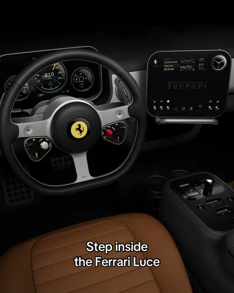 Finally showing you what’s inside the Ferrari Luce. #FerrariLuce #FerrariTikTok #CarsOfTikTok #Tech #Ferrari 